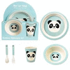 JUEGO DE 5 VAJILLA BAMBU MIKO THE PANDA